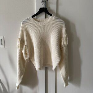NWT NEW Z Supply On the Fringe Sweater Sea Salt Medium
